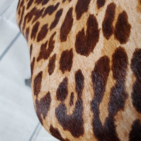 Steve Madden Sesto Leather Leopard Print Stiletto Ankle Bootie 7 1/2 - Picture 12 of 15